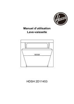 Hoover HDSH 2D11453 Dishwasher Manuel utilisateur