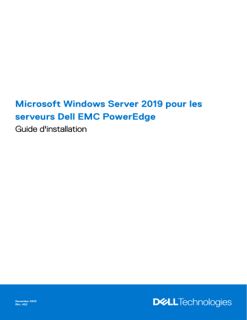 Dell Microsoft Windows Server 2019 software Manuel du propriétaire | Fixfr