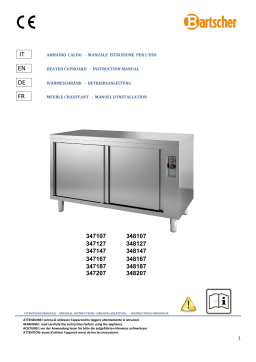 Bartscher 347187 Hot cupboard 700, W1800 Mode d'emploi