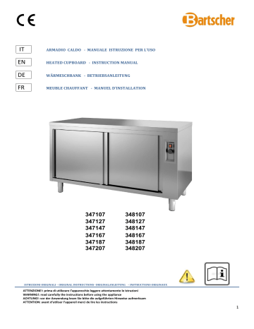 Bartscher 347187 Hot cupboard 700, W1800 Mode d'emploi | Fixfr