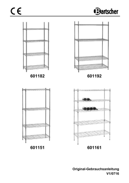 Bartscher 601161 Wine rack 5200 Mode d'emploi