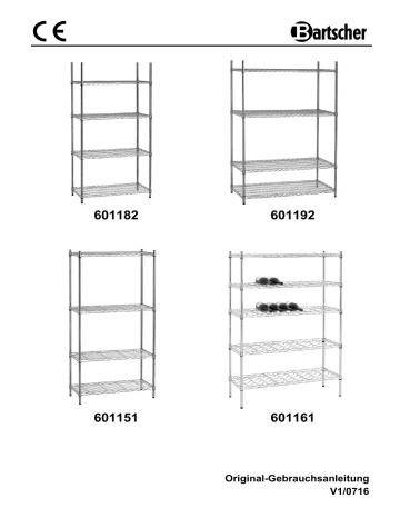 Bartscher 601161 Wine rack 5200 Mode d'emploi | Fixfr