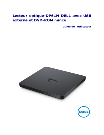 Dell External USB Slim DVD ROM Optical Drive DP61N electronics accessory Manuel du propriétaire | Fixfr