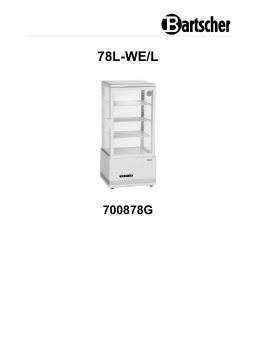 Bartscher 700878G Mini refrigerated showcase 78L-WE/L Mode d'emploi
