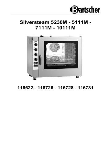 Bartscher 116622 Combi steamer Silversteam 5230M Mode d'emploi | Fixfr