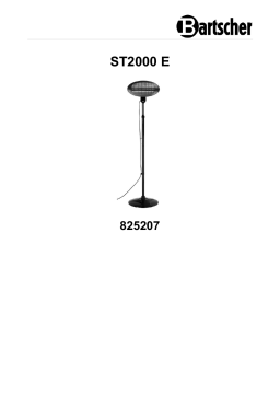Bartscher 825207 Heater ST2000 E Mode d'emploi