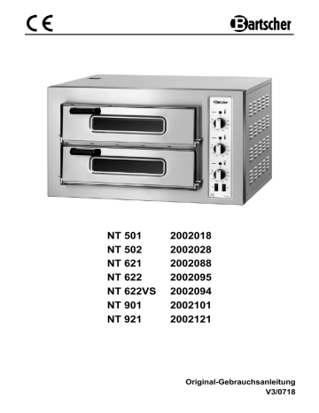 Bartscher 2002088 Pizza oven NT 621 Mode d'emploi | Fixfr