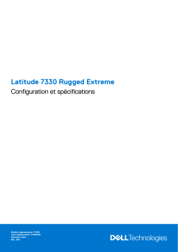 Dell Latitude 7330 Rugged Extreme laptop Manuel du propriétaire