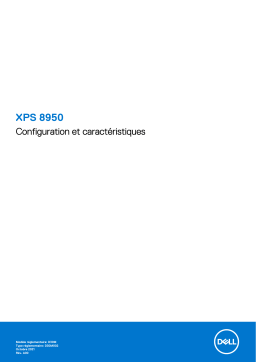 Dell XPS 8950 desktop Manuel utilisateur