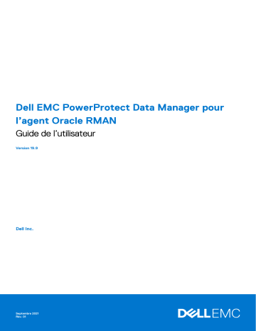Dell PowerProtect Data Manager Manuel utilisateur | Fixfr