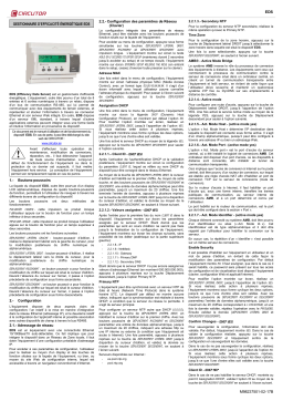 Circutor EDS energy manager Manuel du propriétaire