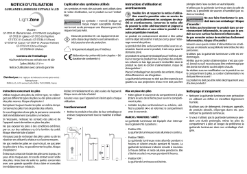 GT-STDS-03 | GT-STDP-01 | GT-STDRM-01 | GT-STDF-01 | GT-STDH-01 | GT-STDC-01 | GT-STDE-01 | GT-STDZ-01 | GT-STDBL-01 | LightZone GT-STDM-02 LED-Summer Table Decoration Manuel utilisateur | Fixfr