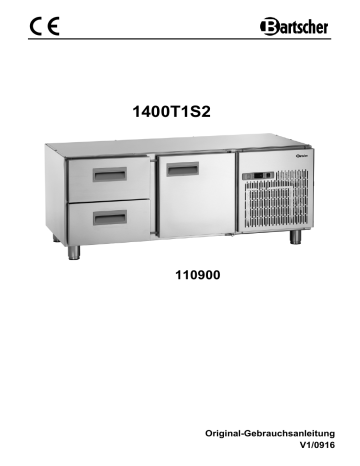 Bartscher 110900 Refrigerated counter as substructure 140 Mode d'emploi | Fixfr