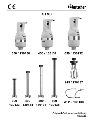 Bartscher 130131 Motor block STM3 450 Mode d'emploi | Fixfr