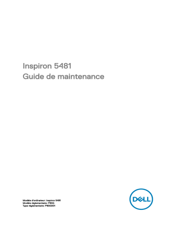 Dell Inspiron 5481 2-in-1 laptop Manuel utilisateur | Fixfr