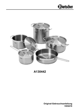 Bartscher A130442 Cookware set T4P1 Mode d'emploi