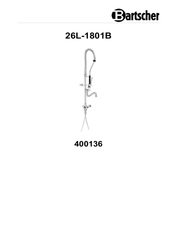 Bartscher 400136 Two handle mixer 26L-1801B Mode d'emploi | Fixfr