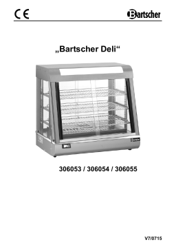 Bartscher 306054 Hot display unit "Deli II" Mode d'emploi