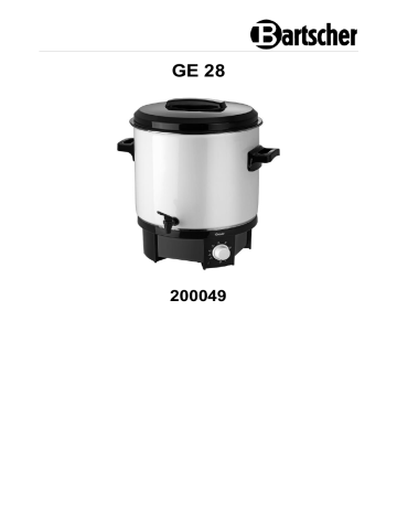 Bartscher 200049 Mulled wine pot,bl.w.canner GE 28 Mode d'emploi | Fixfr