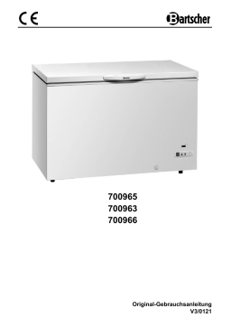Bartscher 700963 Chest freezer 368LW Mode d'emploi