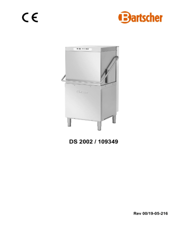 Bartscher 109349 Pass-through dishwasher DS 2002 Mode d'emploi | Fixfr