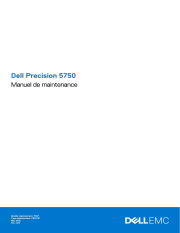 Dell Precision 5750 Manuel du propriétaire | Fixfr
