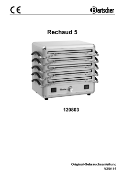 Bartscher 120803 Hot-plate unit 5 Mode d'emploi