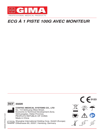 Gima 33220 100G ECG - 1 channel Manuel du propriétaire | Fixfr