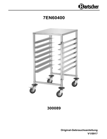 Bartscher 300089 Euronorm trolley AEN700-6040 Mode d'emploi | Fixfr