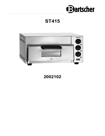 Bartscher 2002102 Pizza oven ST415 Mode d'emploi | Fixfr