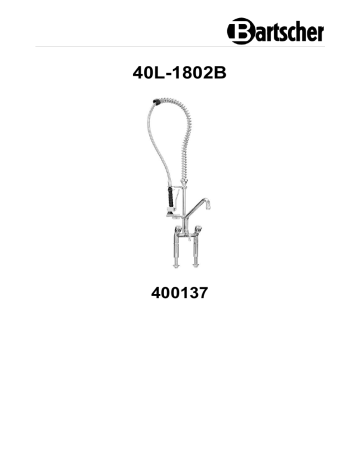 Bartscher 400137 Two handle mixer 40L-1802B Mode d'emploi | Fixfr