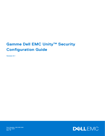EMC UnityVSA Professional Edition/Unity Cloud Edition | EMC Unity 500F | Dell EMC Unity 500 storage Manuel utilisateur | Fixfr