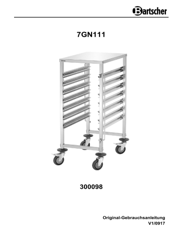 Bartscher 300098 Gastronorm trolley AGN700-1/1 Mode d'emploi | Fixfr