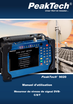 PeakTech P 9020 DVB-C/S2/T2 Meter Manuel du propriétaire