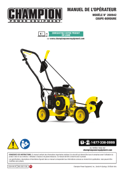 Champion Power Equipment 200942 79cc Walk Behind Lawn Edger Manuel utilisateur