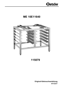 Bartscher 115079 Base unit Silversteam 6040 Mode d'emploi