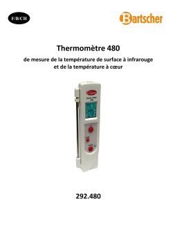 Bartscher 292480 Thermometer 480 Mode d'emploi