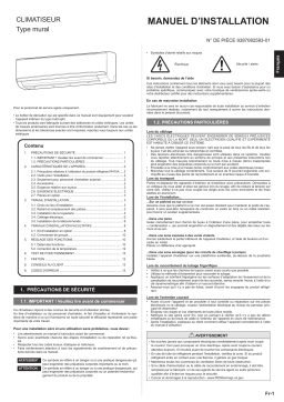 Fujitsu ASUH36LPAS Installation manuel