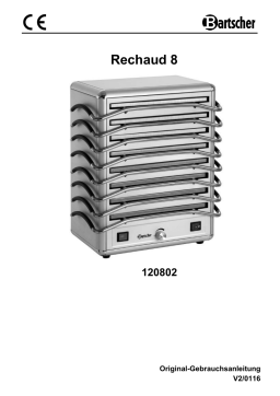 Bartscher 120802 Hot-plate unit 8 Mode d'emploi