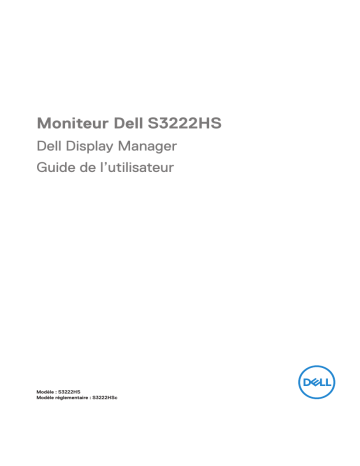 Dell S3222HS electronics accessory Manuel utilisateur | Fixfr
