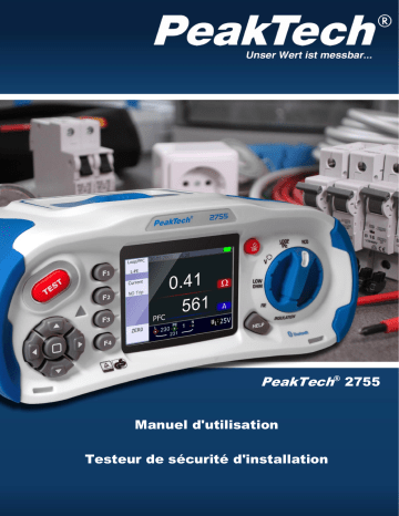PeakTech P 2755 Installation Safety Tester Manuel du propriétaire | Fixfr