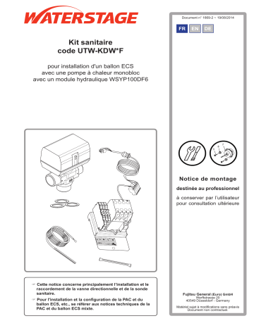 Fujitsu UTW-KDWXF Installation manuel | Fixfr