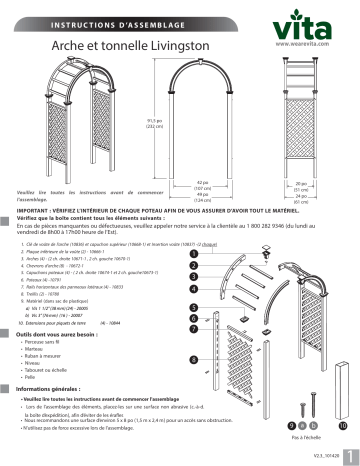 Vita Livingston Arbor Mode d'emploi | Fixfr