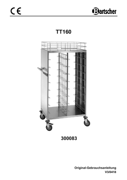 Bartscher 300083 Tray trolley TT1600 Mode d'emploi