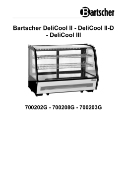 Bartscher 700203G Cooling top unit Bartscher DeliCool III Mode d'emploi