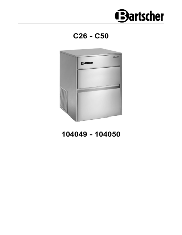 Bartscher 104049 Ice-Cube Maker C26 Mode d'emploi | Fixfr