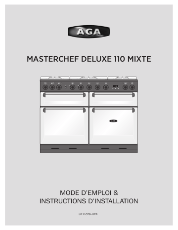 AGA Masterchef Deluxe 110 Dual Fuel Manuel du propriétaire | Fixfr