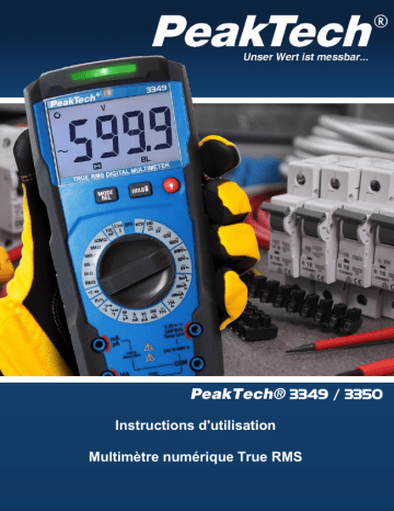 P 3350 | PeakTech P 3349 TrueRMS digital multimeter Manuel du propriétaire | Fixfr