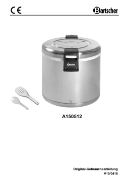 Bartscher A150512 Rice warmer, surround heating Mode d'emploi