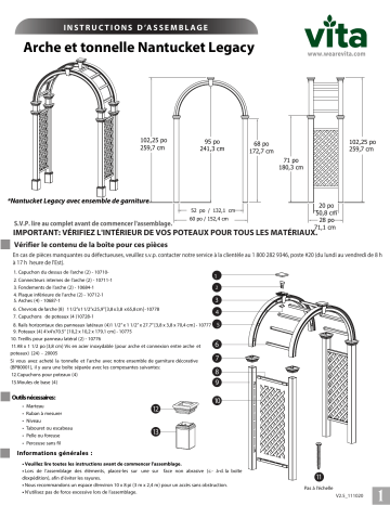 Vita Nantucket Legacy Arbor Mode d'emploi | Fixfr